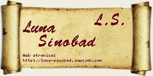 Luna Sinobad vizit kartica